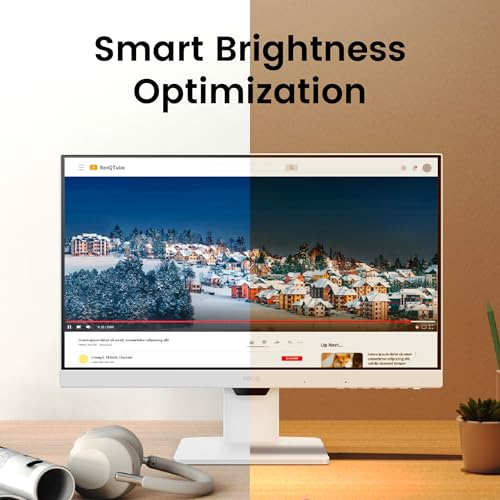 BenQ GW2486TC 24" IPS 100Hz Full HD Coding Monitor |USB-C(65W PD)| Daisy Chain| 99% sRGB| Coding Mode| Height Adjust|HDMI| DP| USB Hub| 2Wx2 Speakers| Eye Care| Noise Cancelling Microphone (White) 12 41K3VLSFneL