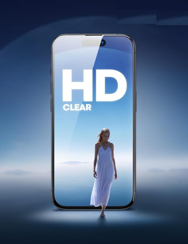 Image of TitanGuard Tempered Glass Screen Protector Guard Film for iPhone 14 pro max (6.7 inch)- 9H Hardness, Military Grade, Anti-Static, Easy Installation Kit - 1 PACK