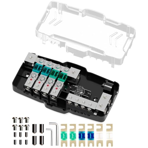 Bloc de fusibles 12V d'alimentation marine et distribution audio haut de gamme pour voiture