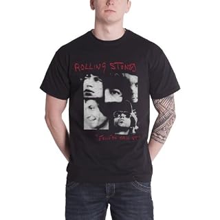 Rolling Stones Photo Exile T-Shirt Homme - Les Beatles, Paul McCartney, John Lennon, RIngo Starr, George Harrison