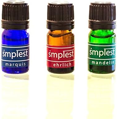 Full Pack: Marquis, Ehrlich and Mandelin Reagents - Smplest Laboratories - Includes Gloves, Test Tube, ID Card and Instructions