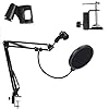 DEVICE OF URBAN INFOTECH BM800 Professional Condenser Microphone Complete Setup with Phantom Power, Boom Scissor Stands & pop Filter Studio Recording Equipment kit for Podcast Singing smule starmaker #4