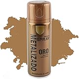 Fabricado en España. Pintura Spray Oro Metalizado 400 Ml
