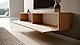 Selsey TV Schrank Board Sideboard Fernsehtisch Fernsehschrank 175 cm Hängend Artisan Eiche Schwarz Mit Lamellierter Front Telire