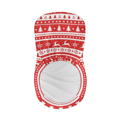 Image of Christmas Tree Stripes Bar Stool Covers,4 Pack Stretch Waterproof Bar Stool Chair Cover for Dining Room Cafe Furniture Chair Seat Protectors Seat Covers