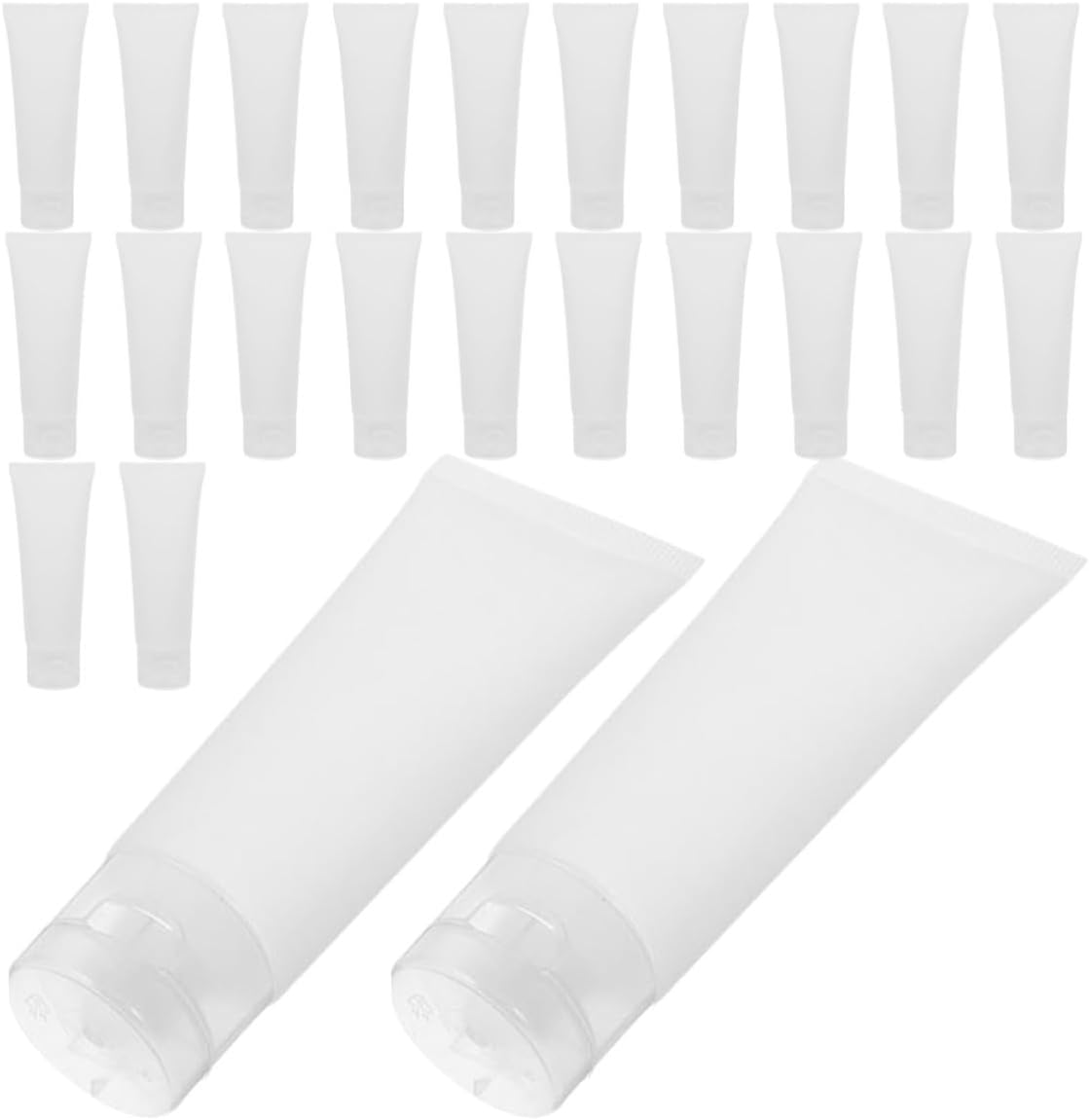 50pcs Refillable Travel Tube 50ml Plastic Squeeze Bottle