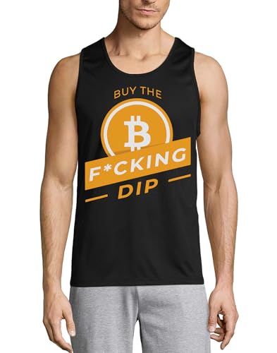 Camiseta sin mangas Bitcoin para hombre ideal para eventos de criptomonedas y entrenamientos