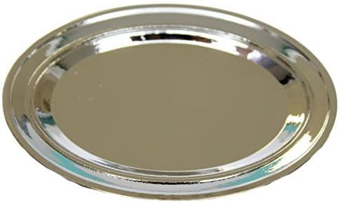 3 Inch Silver Tone Platter Trinket Dish, Ring Holder, Buche Serving Platter by Ganz