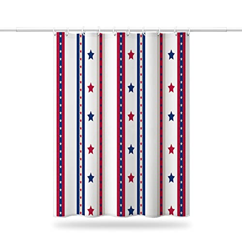 Rideau de douche anti-moisissure KnSam 240x200 cm en polyester imperméable à rayures - 6