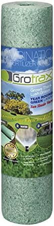 Grotrax Biodegradable Grass Seed Mat - 100 sqft Year Round Green - Grass Seed and Fertilizer for Lawns, Dog Patches & Shade - Just Roll, Water & Grow - No Fake or Artificial Grass