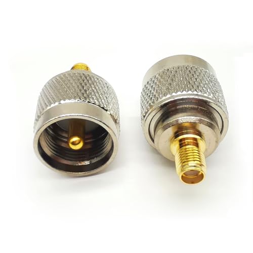 Adaptador coaxial SMA hembra a PL259 macho pack 2 piezas miniatura 5