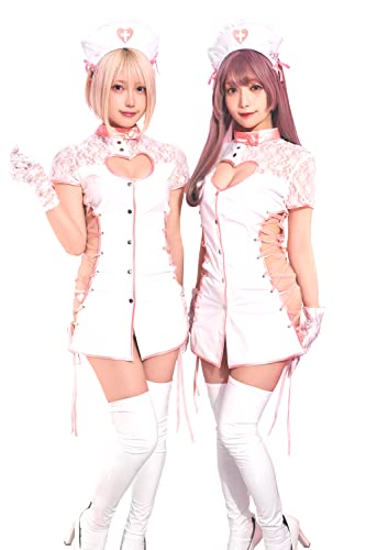 クリアストーン(Clearstone) SugarWhip コスプレ ハロウィン エナメルキャットナース レディース ホワイト