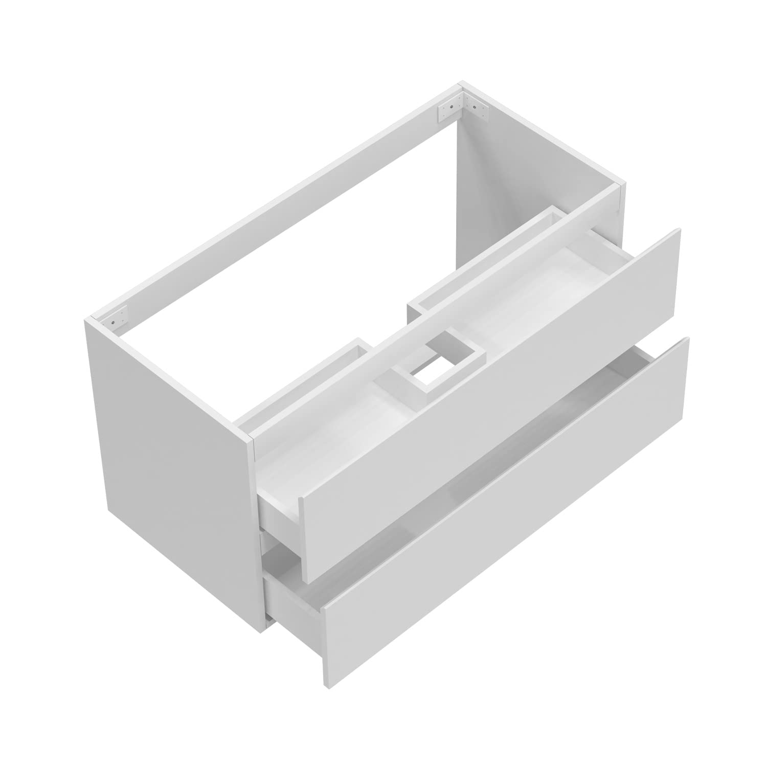 Aica Sanitär Waschbeckenunterschrank 60 cm Unterschrank Waschtischunterschrank Weiß