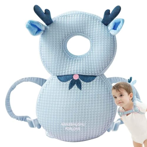 Protector de cabeza para niños pequeños cojín de seguridad ajustable anticolisión 7