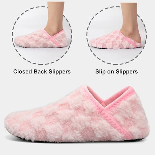 Image of Fires Womens Mens Slippers with Rubber Sole Soft-Lightweight House Slipper Socks Around House Shoes Non Slip Indoor /Outdoor