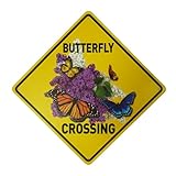BTHUKO Butterfly Crossing 12' X 12' Aluminum Sign