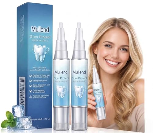 Mullend 2 Pcs Gum Repair Gel Teeth Repair Gel Gum Shield Soothing Essence for Gum Protection Natural Oral Health Care Teeth Whitening Essence Deep Cleaning & Revitalizing Care