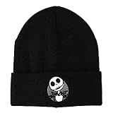 Nightmare Before Christmas Jack Skellington Black Cuff Beanie