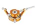 Precision CNC Aluminum Swashplate (Gold) - OMP Hobby M1