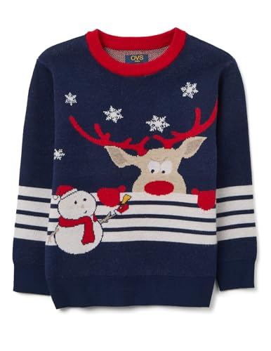 Jersey de Navidad OVS Kids a rayas multicolor con corte regular cómodo para niños