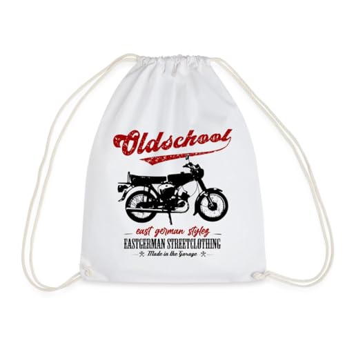 Spreadshirt Oldschool Simson S51 - DDR - East German Flair Turnbeutel One size Weiß