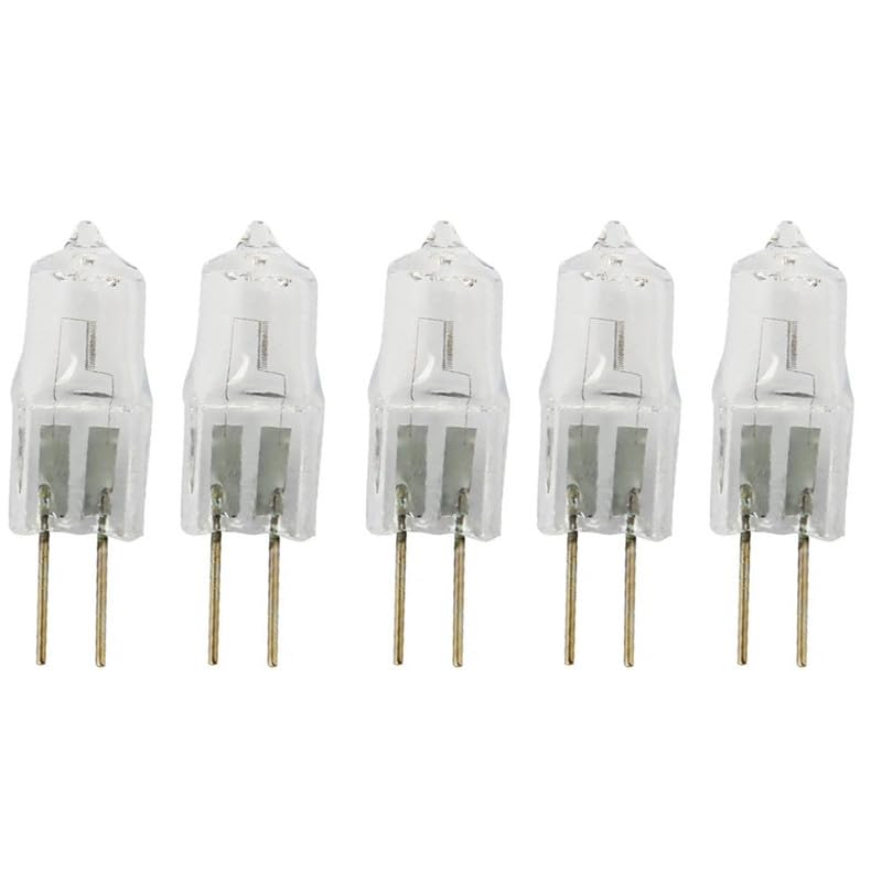 UGEFKMQ G4 Lamp Bulb Halogen G4 Halogen Light Bulbs 10W 12V 20W G4 T3 Jc Type G4 Bi-Pin Base Lamp Warm White Dimmable,5W,5Pc