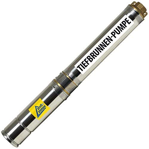 AMUR 4Zoll -BRUNNENPUMPE TIEFBRUNNENPUMPE TAUCHDRUCKPUMPE TAUCHPUMPE GARTENPUMPE PUMPE. Die SCHLANKE TIEFBRUNNENPUMPE mit hoher Leistung! (1500Watt - 8Bar)