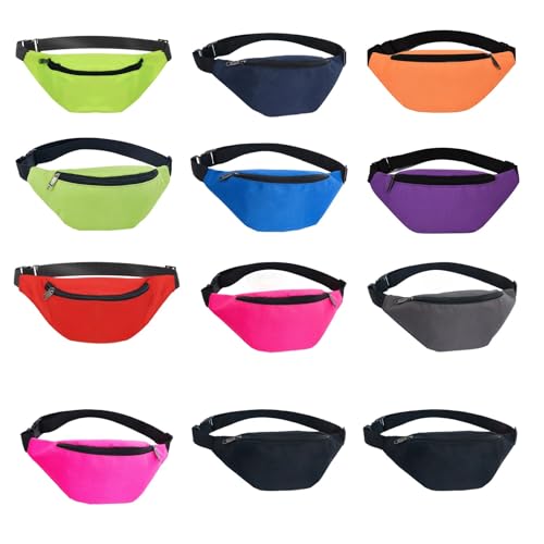 LUMINFLY Neon Fanny Pack, 12 Colors, Adjustable Belt Kit (30 X 13 X 13 Cm)