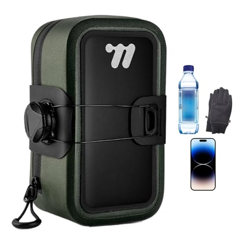 Borsa da sellino per bicicletta leggera per accessori da equitazione borsa sotto il sedile portaoggetti per mountain bike per viaggi attività allaperto e scuola poliestere 600D + TPU