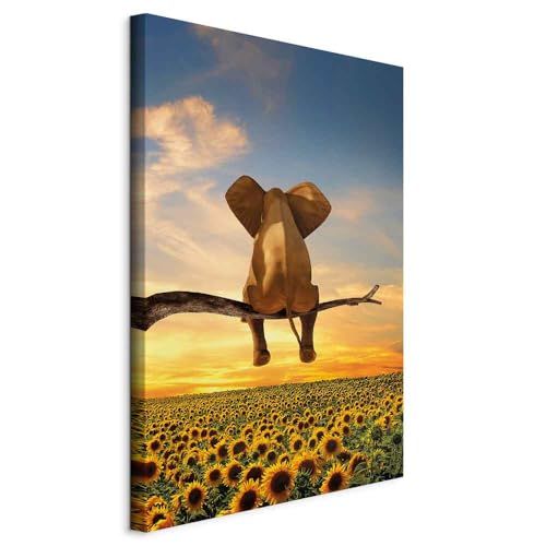 Panneau insonorisant tableau acoustique éléphant 80x120 anti-bruit