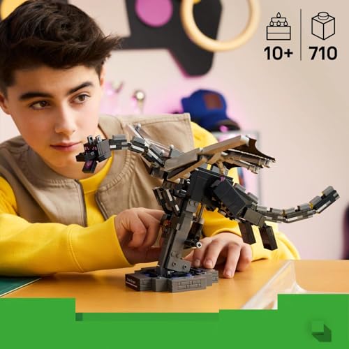Image of LEGO Minecraft The Ender Dragon - Video Game Decor Building Toy - Pretend Play Set - 21595