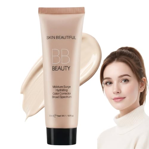 Tinted Moisturiser for Women,BB Cream Foundation Lightweight & Matte,Colour Correcting Moisturiser,Even Skin Tone Face Cream,BB Cream Light & Medium Coverage,Face Tinted Moisturiser,Gentle Formula