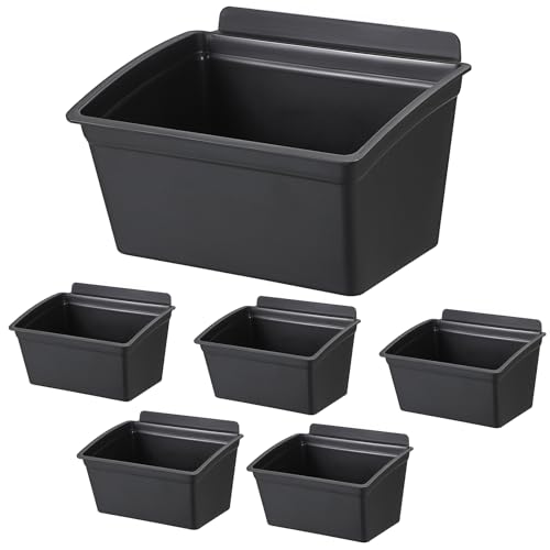 Sumnacon Slatwall Bins 6 Pcs Slatwall Organizer for Garage Plastic