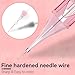 20 Pcs Professional Permanent Makeup Cartridge Needles 1RL 0.35mm Long Tape Tattoo Needles for Microblading Eyebrow, Eyeline, Lip Blushing (1201RLLT(0.35mm))