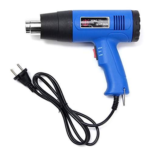 1500W 400-800? Dual Temperature Heat Air Gun Power Tool with 4 Nozzles