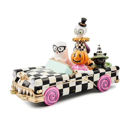MACKENZIE-CHILDS Resin Boo Family Car, Halloween and Fall Home Decor,