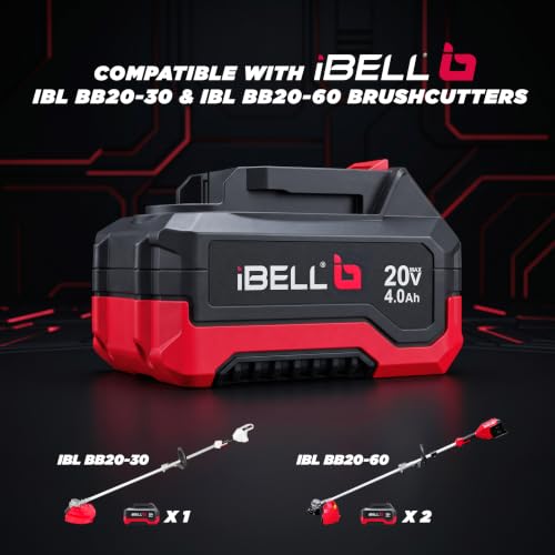 Image of IBELL 20V 4.0Ah Li-Ion MKT Battery Pack | Model IBL ZXV4B | 72Wh High-Performance Battery for Cordless Power Tools & Brushcutters
