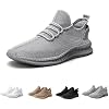 Running Shoes - Running Shoes for Men, Breathable & Non Slip Men's Sneakers, Knit Mesh Design Walking Shoes for Men, Lightweight Men's Trail Running Shoes & Workout Shoes