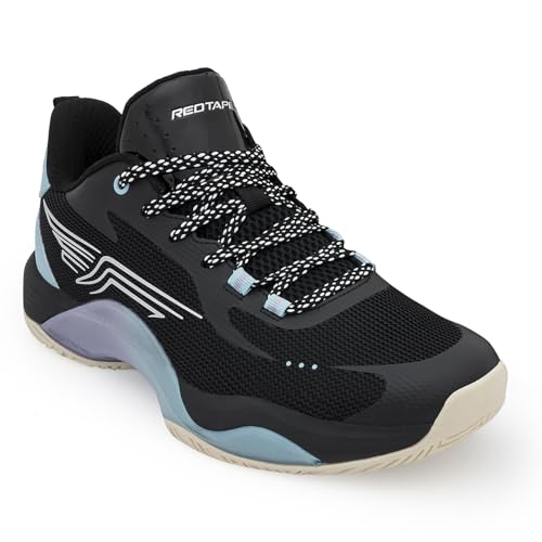 Image of Red Tape Men's Sneakers Blue White Mesh Pu Round Toe Lace-Up