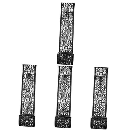 OUNONA 4 Pcs Candlestick Chandelier Metal Wrought Iron