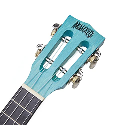 Mahalo Concert Ukulele, Blue-Aqua Blue (ML2AB) - Image 10