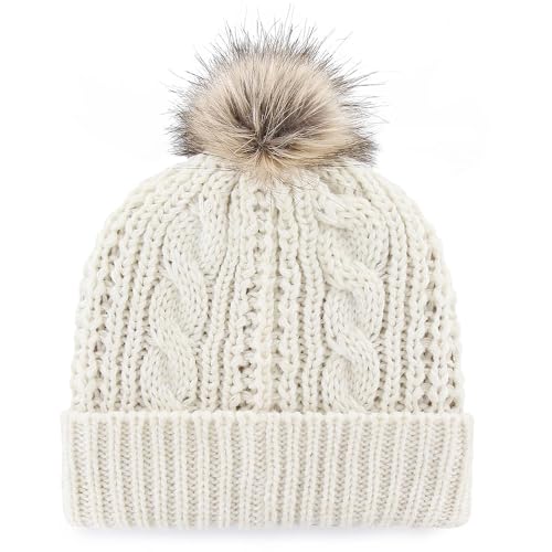 Gorro tejido con pompón Atlanta Hawks para mujer miniatura 2
