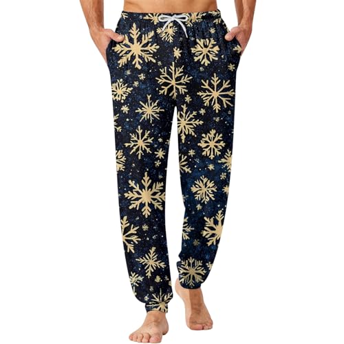 Men Pajama Pants,Loose Fit Bottoms Novelty Lounge Pj Pant Funny, M-3XL