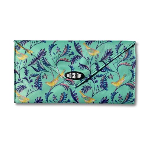 Big Skinny Women's Slimvelope Tri-Fold Checkbook Slim Wallet, Holds Up to 40 Cards