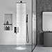 Aolemi Shower Faucet Set Rain Shower System with Handheld Spray Bathroom Shower Combo Rough-in Valve and Shower Trim Kit Included Matte Black 8 Inch Wall Mount Shower Head