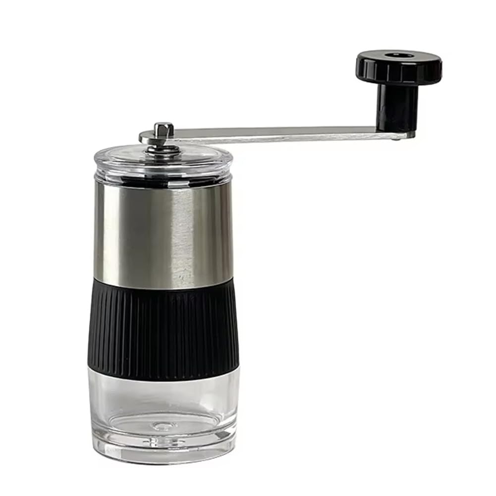 CTRLZS Manual Coffee Grinder Stainless Steel with Ceramic Grinding Core Hand Cranking Bean Mill Compact & Portable Design
