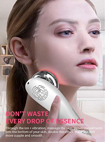 5 en 1 Masajeador de Belleza Facial Multifuncional Instrumento con Frío Calor Fototerapia para Antiarrugas, Masajeador Anti-envejecimiento, Limpieza Profunda, Cuidado Facial