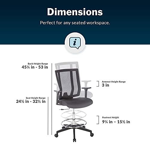 Image of Vari Drafting Chair - Black