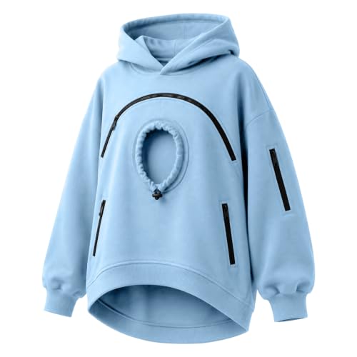 SdGgsgv Cat Pouch Hoodie Unisex Oversized Cute Fleece Zipper Dog Hoodie - image 4