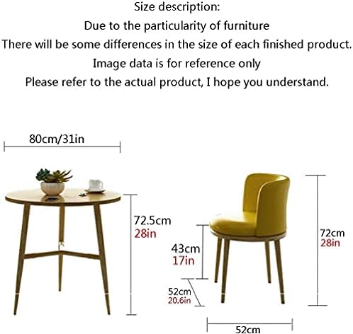 Balcony Living Room Table and Chair Combination Office Meeting Room Rest Table Hotel Clothing Store Cinema Coffee Shop Family Living Room Kitchen Lounge Table (Purple) image 4